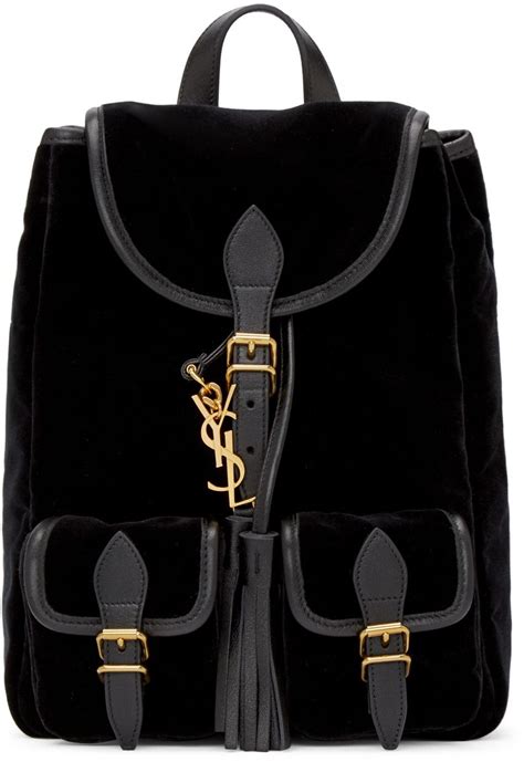 black ysl backpack|saint laurent backpack women's.